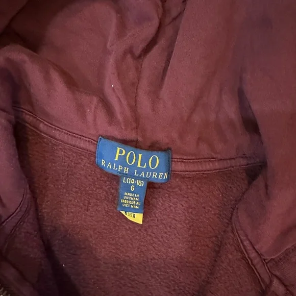 Polo by Ralph Lauren Kids Burgundy Sweatpants & Hoodie Set